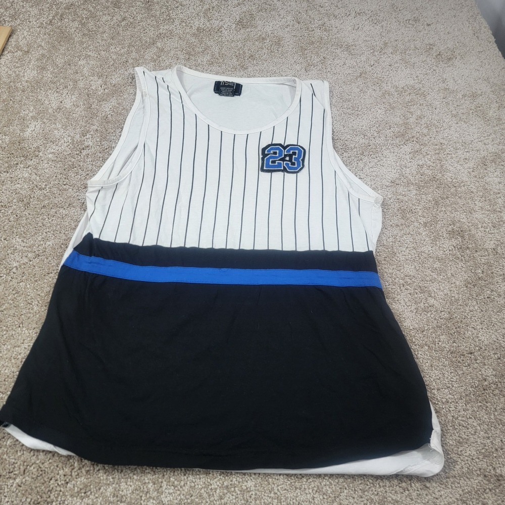 RSCOOP Jersey Tank Top Striped‎ Sleeveless Number 23 Athletic XX Large VTG